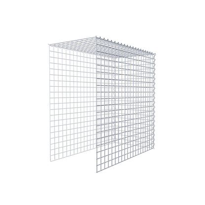 Gabbione aggiuntivo tipo 4 100 cm x 100 cm x 50 cm (L x H x P), dimensione maglia 5 cm x 5 cm, a spirale