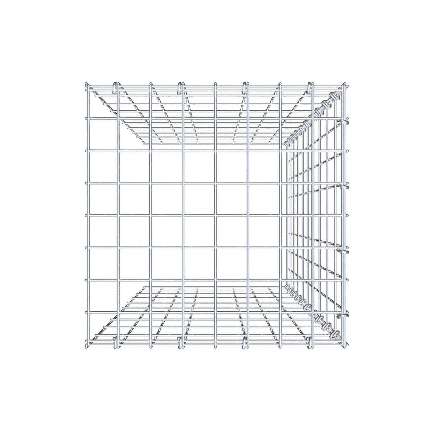 Gabião tipo 4 100 cm x 40 cm x 40 cm (C x A x P), malhagem 5 cm x 10 cm, anel C
