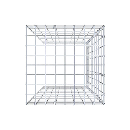 Gabião tipo 4 100 cm x 40 cm x 40 cm (C x A x P), malhagem 5 cm x 10 cm, anel C