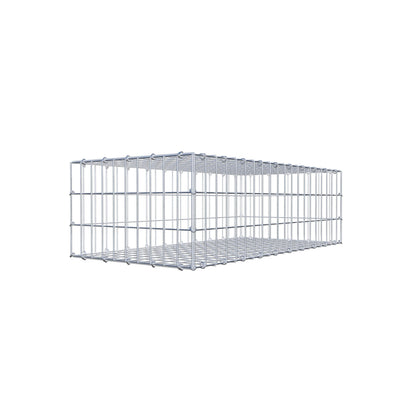 Gabbione 100 cm x 30 cm x 50 cm (L x H x P), maglia 5 cm x 10 cm, anello a C