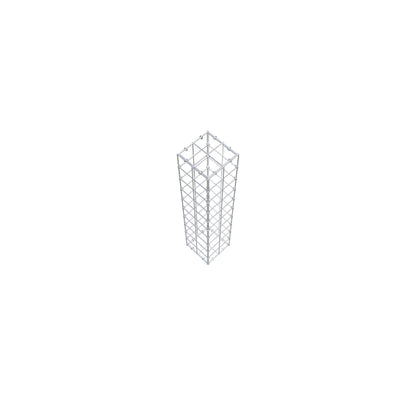 Gabion 100 cm x 20 cm x 20 cm (L x H x P), maille 10 cm x 10 cm, anneau en C