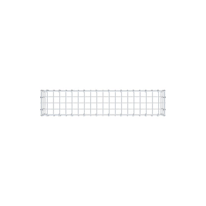 Monteret gabion type 3 100 cm x 20 cm x 20 cm (L x H x D), maskestørrelse 5 cm x 10 cm, C-ring