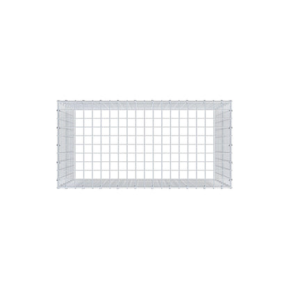 Type 3 oplegkorf 100 cm x 70 cm x 50 cm (L x H x D), maaswijdte 5 cm x 5 cm, C-ring