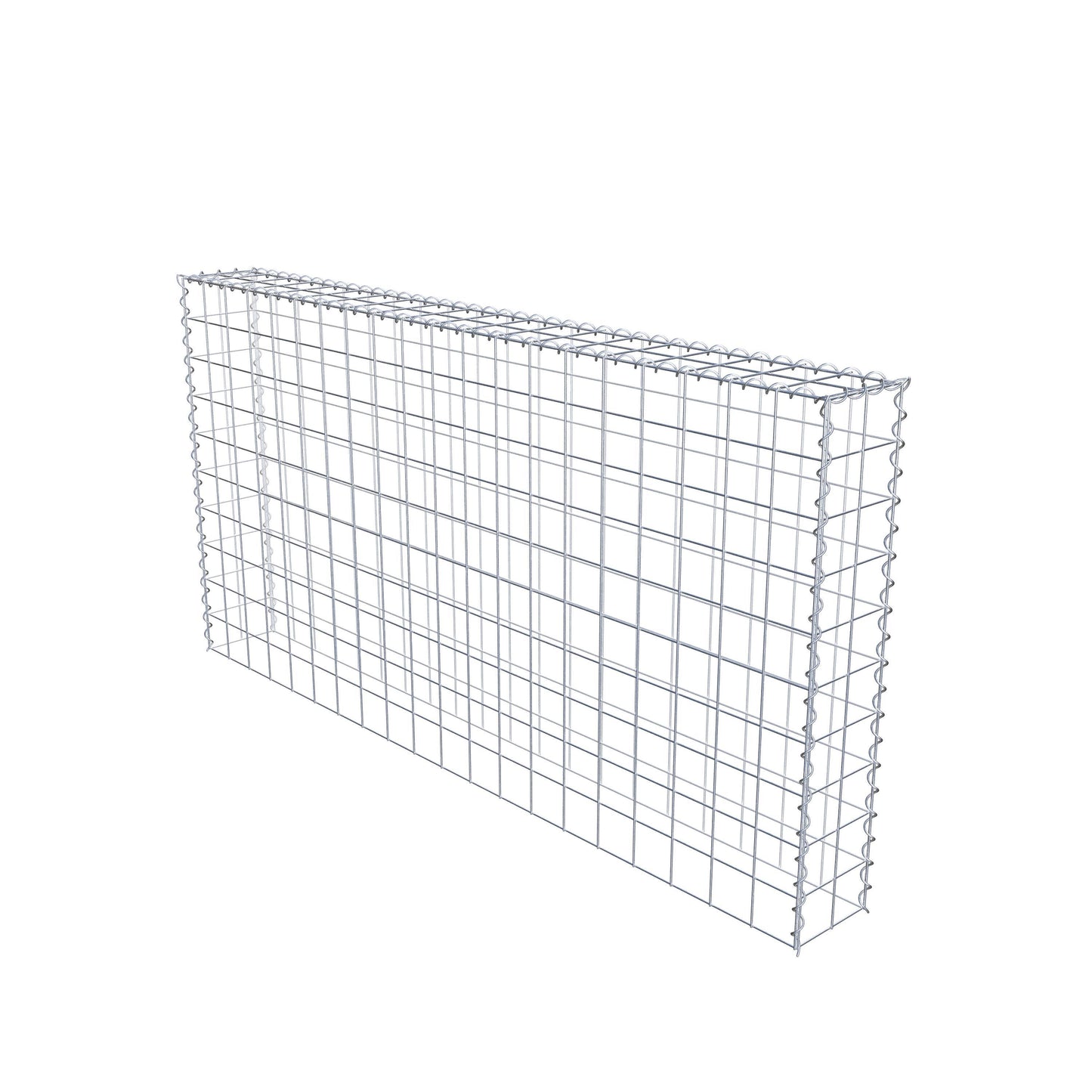 Extra gabion typ 3 200 cm x 100 cm x 20 cm (L x H x D), maskstorlek 10 cm x 10 cm, spiral