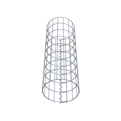 Colonne de gabion ronde 27 cm de diamètre, 80 cm de hauteur, maille 5 cm x 10 cm