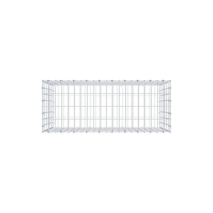 Gabbione 100 cm x 60 cm x 40 cm (L x H x P), maglia 5 x 10 cm, anello a spirale