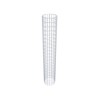 Columna de gaviones redonda 32 cm de diámetro, 200 cm de altura, malla 5 cm x 10 cm