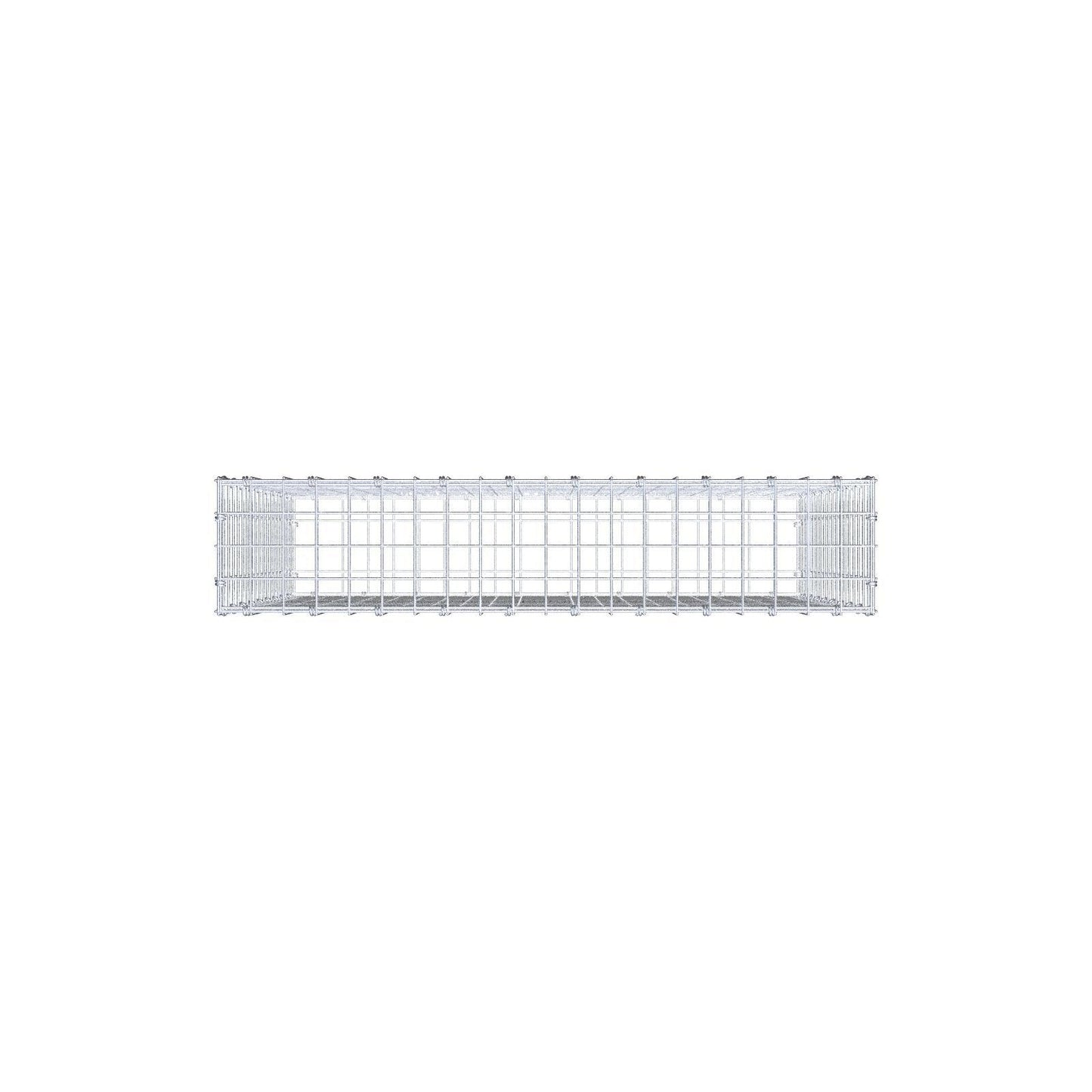 Gabion 100 cm x 90 cm x 20 cm (L x H x D), mesh size 5 x 5 cm, spiral ring
