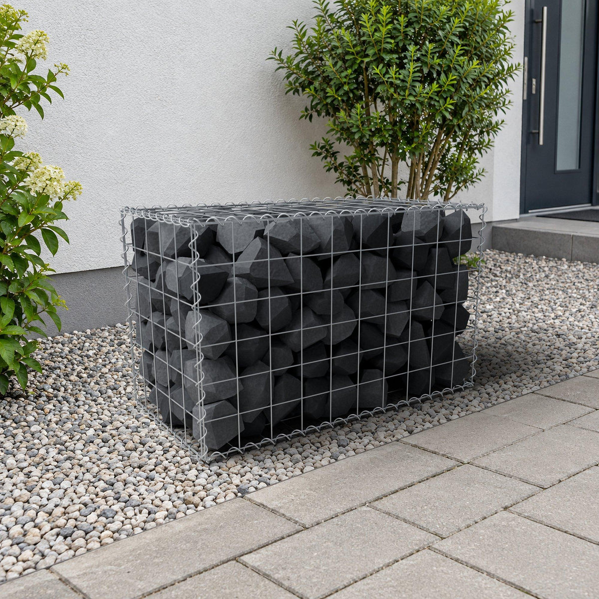 Gabione 100 cm x 60 cm x 50 cm (L x H x T), Maschenweite 10 cm x 10 cm, Spirale