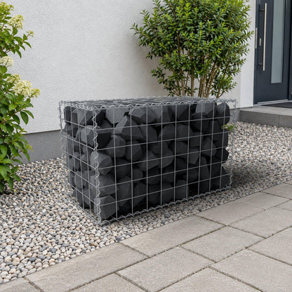 Gabione 100 cm x 60 cm x 50 cm (L x H x T), Maschenweite 10 cm x 10 cm, Spirale