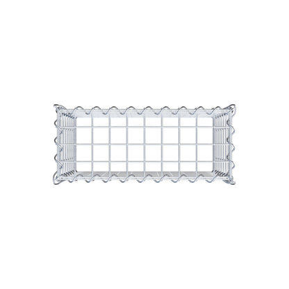 Gabião tipo 3 50 cm x 40 cm x 20 cm (C x A x P), malhagem 5 cm x 5 cm, espiral