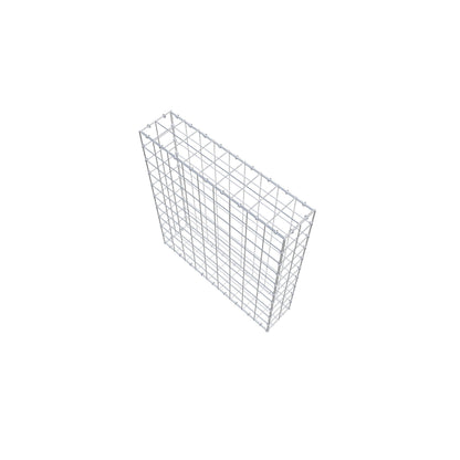 Gabion 100 cm x 90 cm x 20 cm (L x H x D), maskestørrelse 10 cm x 10 cm, C-ring