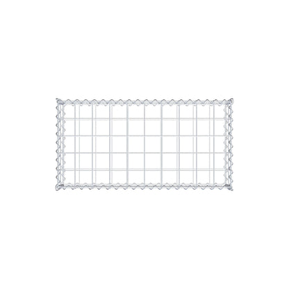 Gabion 100 cm x 20 cm x 50 cm (L x H x D), mesh size 10 cm x 10 cm, spiral