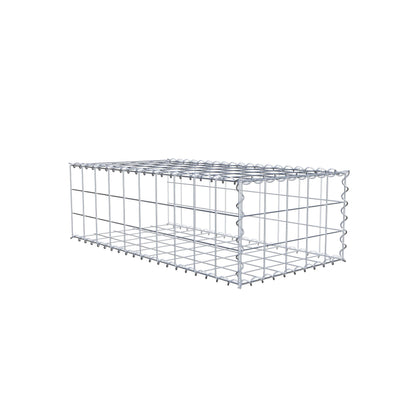 Gabião tipo 2 100 cm x 30 cm x 50 cm (C x A x P), malhagem 10 cm x 10 cm, espiral