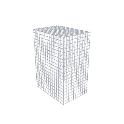 Type 3 oplegkorf 100 cm x 70 cm x 50 cm (L x H x D), maaswijdte 5 cm x 5 cm, C-ring