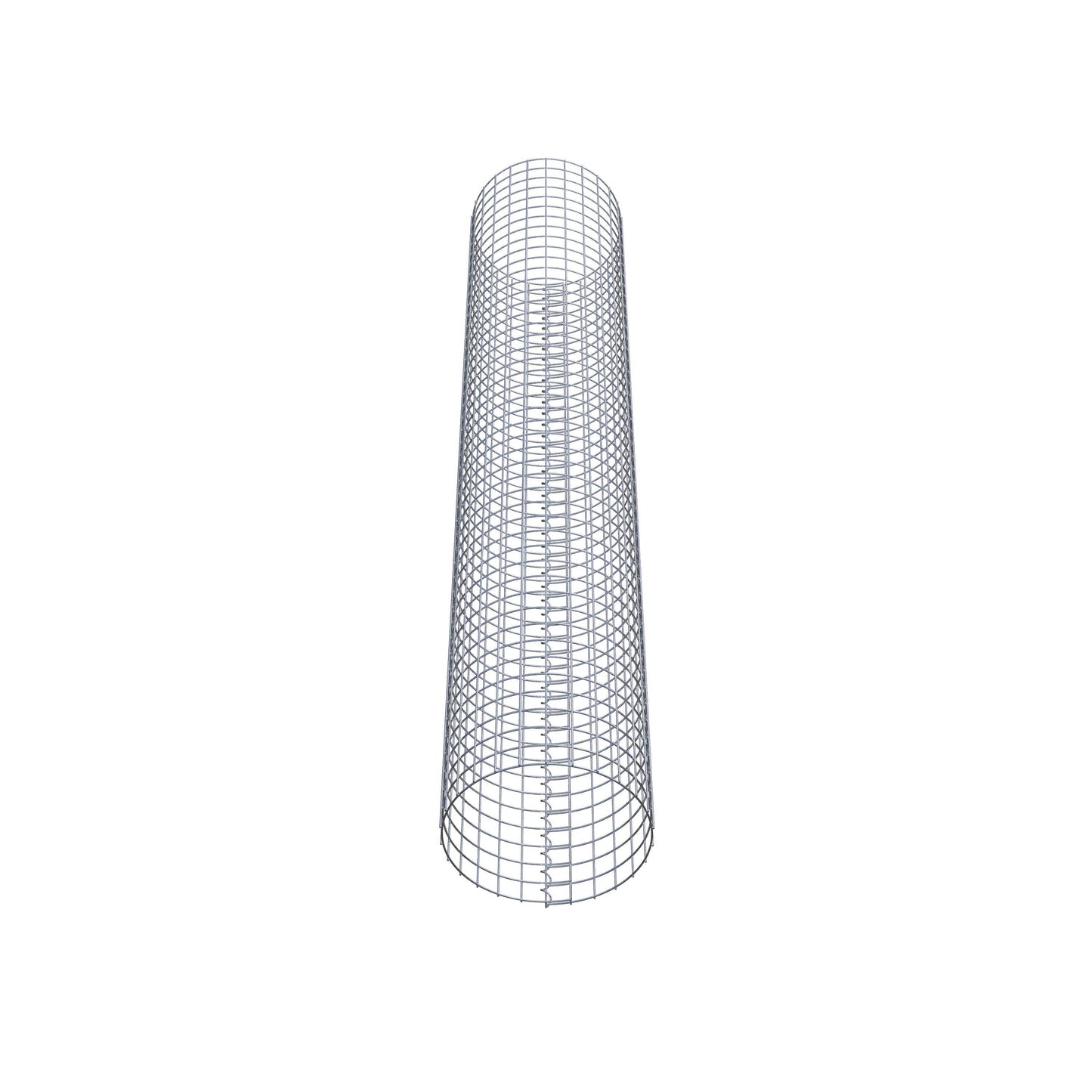 Colonna gabbionata rotonda 42 cm di diametro, 230 cm di altezza, maglia 5 cm x 5 cm