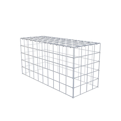 Anbaugabione Typ 3 100 cm x 50 cm x 40 cm (L x H x T), Maschenweite 10 cm x 10 cm, C-Ring
