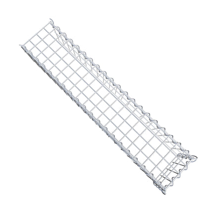 Gabion rapporté type 4 100 cm x 20 cm x 20 cm (L x H x P), mailles 5 cm x 10 cm, spirale