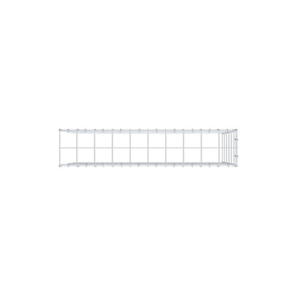 Typ 4 påbyggnadsgabion 100 cm x 60 cm x 20 cm (L x H x D), maskstorlek 10 cm x 10 cm, C-ring