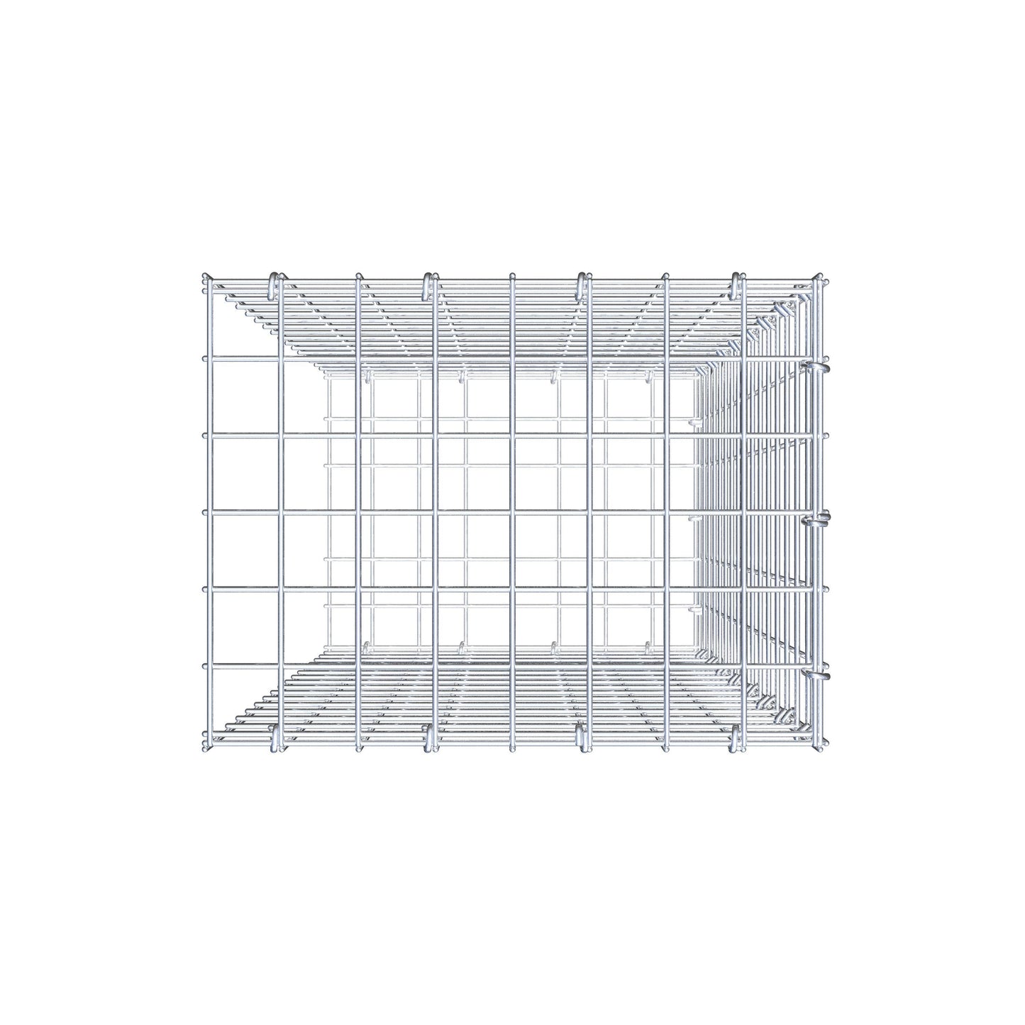 Toegevoegde pool type 2 80 cm x 40 cm x 30 cm (L x H x D), maaswijdte 5 cm x 5 cm, C-ring