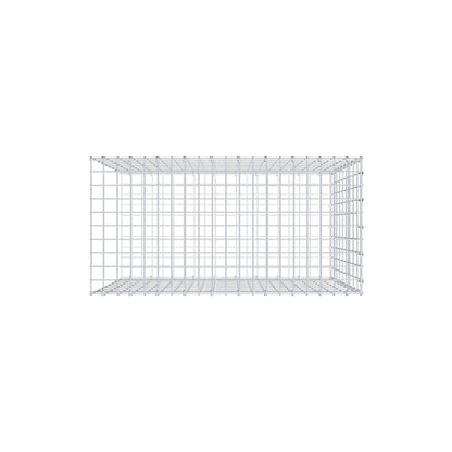 Monteret gabion type 2 100 cm x 90 cm x 50 cm, maskestørrelse 5 cm x 10 cm, C-ring