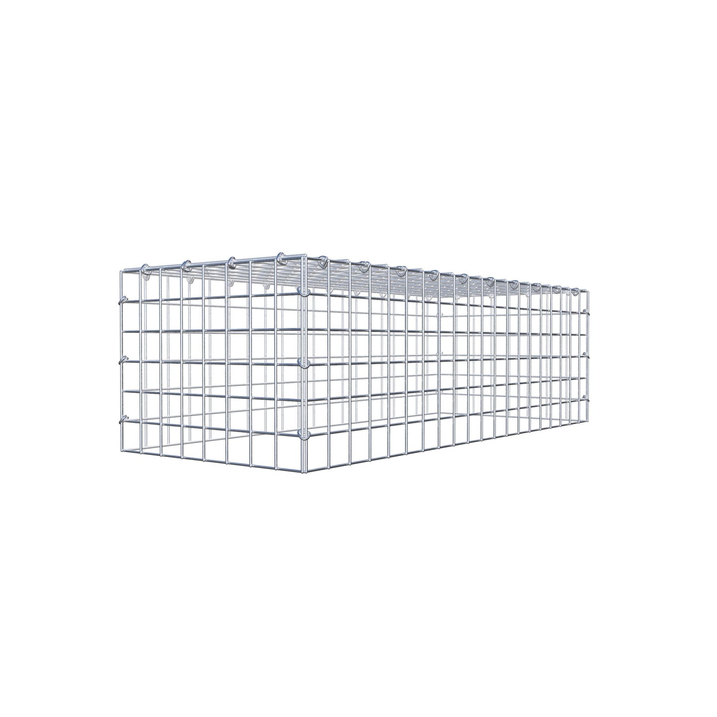 Gabbione aggiuntivo di tipo 3 100 cm x 30 cm x 40 cm (L x A x P), maglia 5 cm x 5 cm, anello a C