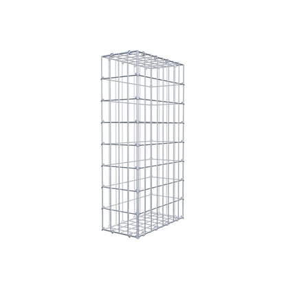 Gabion 80 cm x 40 cm x 20 cm (L x H x D), maskstorlek 5 cm x 10 cm, C-ring