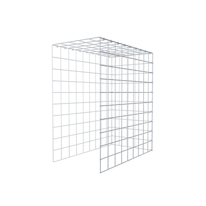 Gavión adicional tipo 4 100 cm x 90 cm x 50 cm (L x A x P), malla 10 cm x 10 cm, anillo en C
