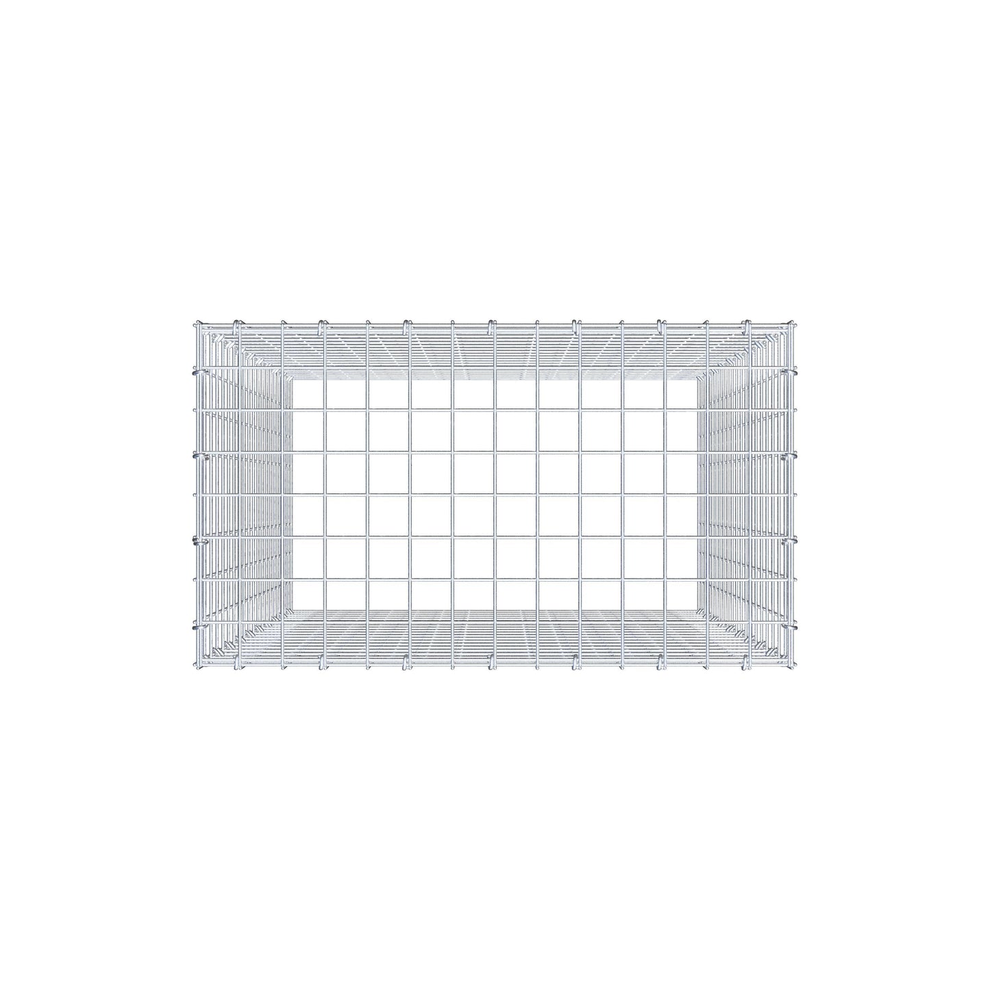 Gabião Tipo 3 100 cm x 70 cm x 40 cm (C x A x P), malhagem 5 cm x 5 cm, anel C