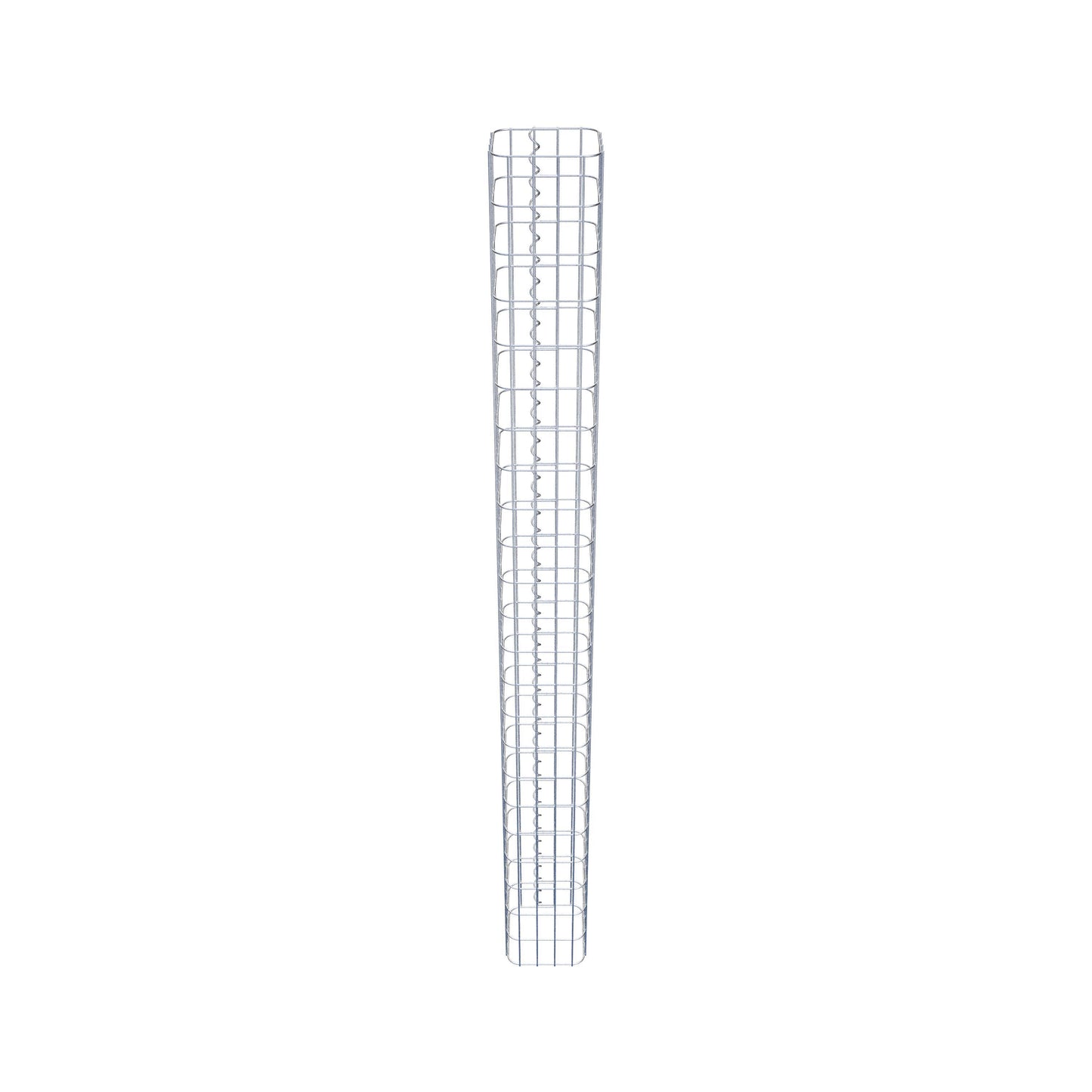 Gabionsøjle firkantet 22 cm x 22 cm, 230 cm højde, MW 5 cm x 10 cm