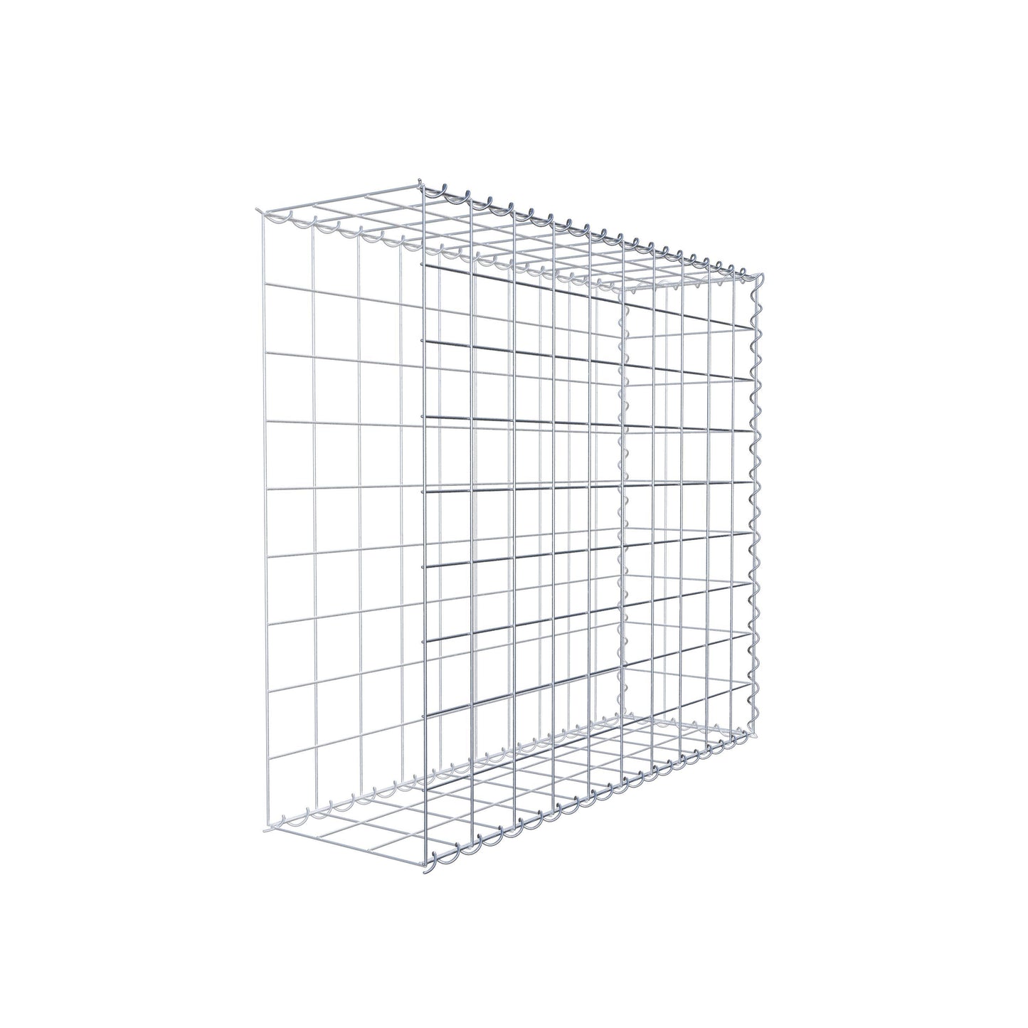 Gabbione aggiuntivo tipo 2 100 cm x 90 cm x 30 cm (L x H x P), maglia 10 cm x 10 cm, spirale