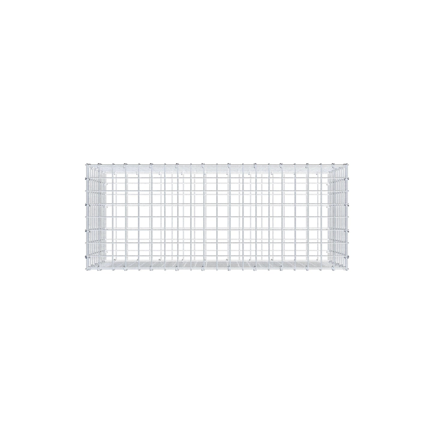 Schanskorf 100 cm x 50 cm x 40 cm (L x H x D), maaswijdte 5 cm x 5 cm, C-ring