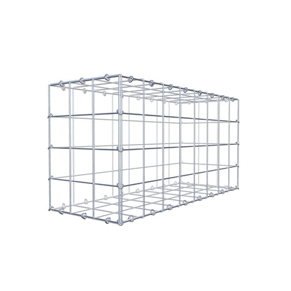 Gabbione 80 cm x 40 cm x 30 cm (L x H x P), maglia 10 cm x 10 cm, anello a C
