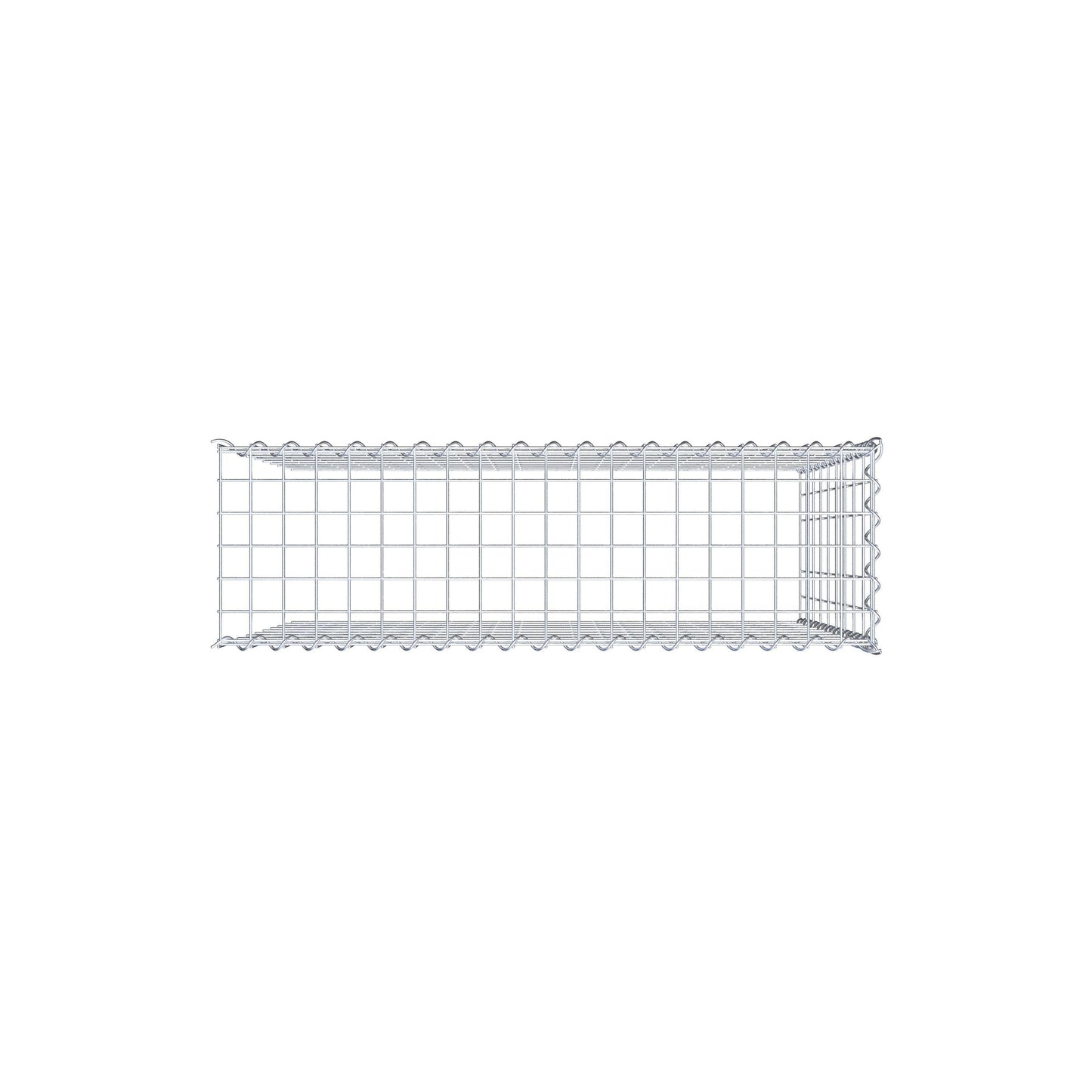 Opvokset gabion type 4 100 cm x 90 cm x 30 cm (L x H x D), maskestørrelse 5 cm x 10 cm, spiral