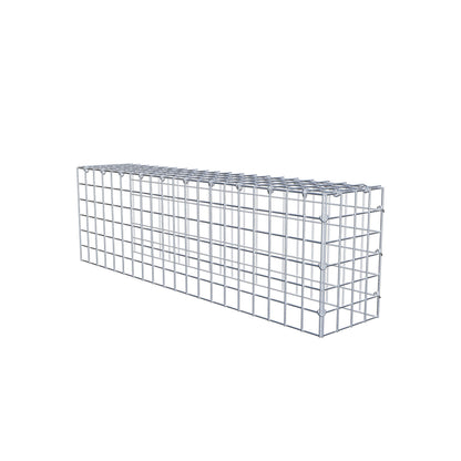 Gabião Tipo 4 100 cm x 30 cm x 20 cm (C x A x P), malhagem 5 cm x 5 cm, anel C