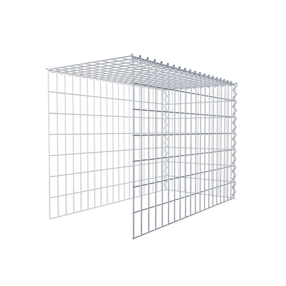 Opvokset gabion type 4 100 cm x 70 cm x 50 cm (L x H x D), maskestørrelse 5 cm x 10 cm, spiral