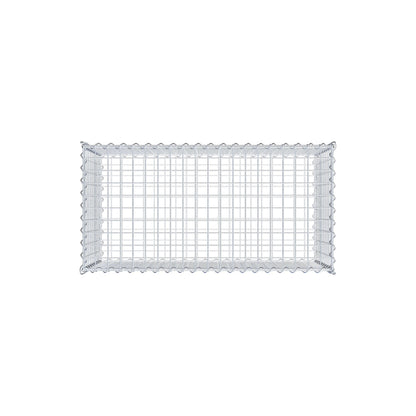 Gabion 100 cm x 50 cm x 50 cm (L x H x D), mesh size 5 cm x 5 cm, spiral