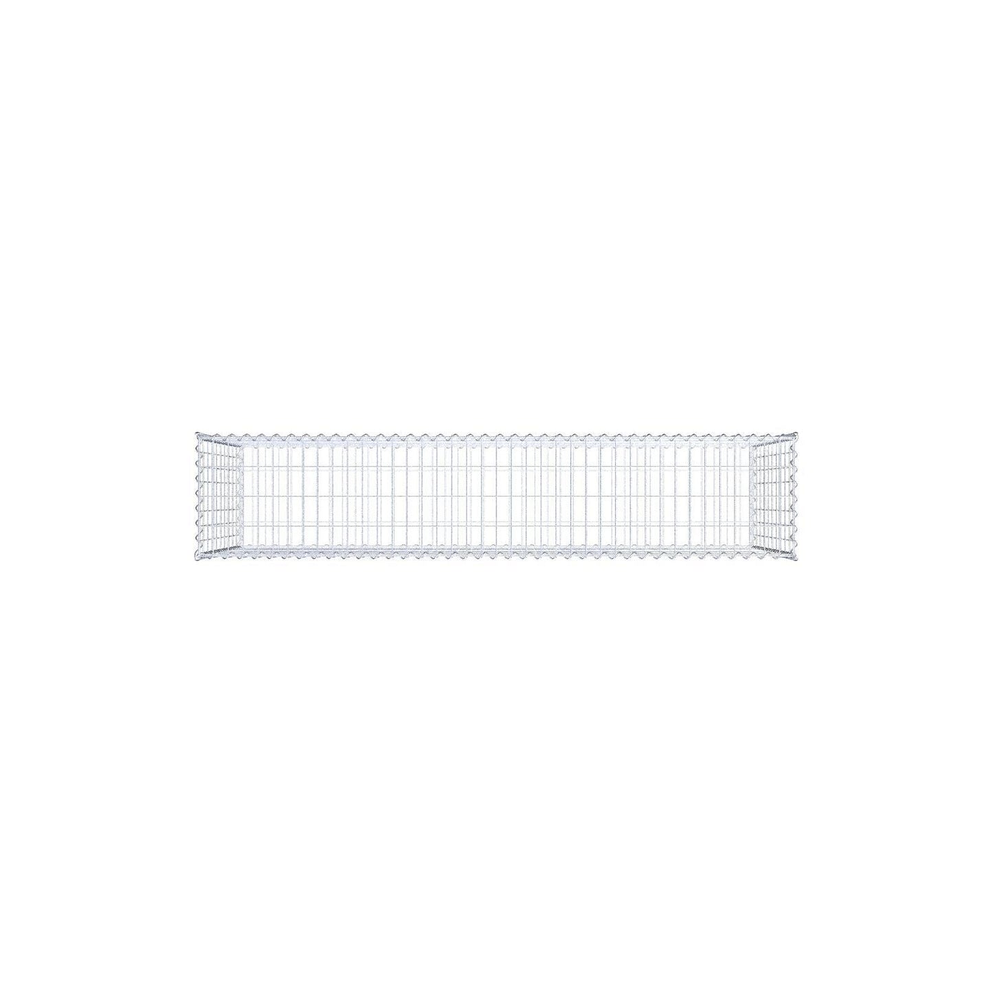 Gabion 200 cm x 100 cm x 40 cm (L x H x D), mesh size 5 cm x 10 cm, spiral