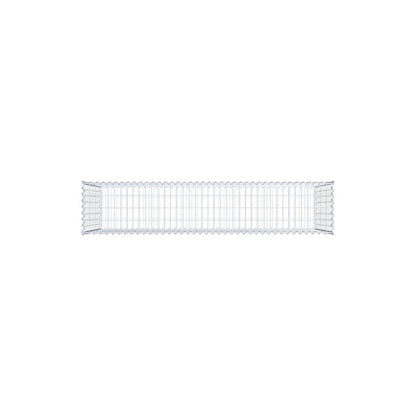 Gabion 200 cm x 100 cm x 40 cm (L x H x D), mesh size 5 cm x 10 cm, spiral
