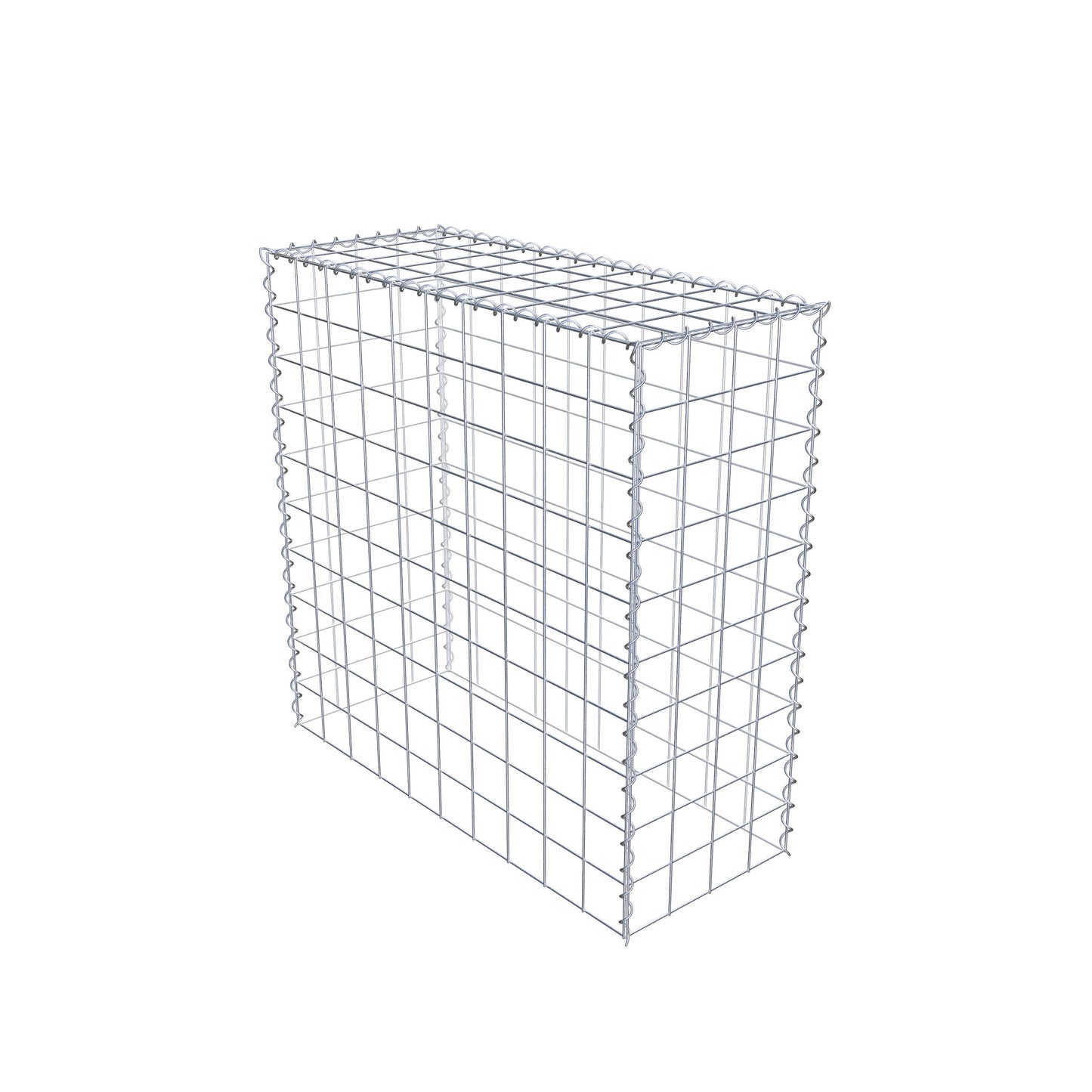 Extra gabion typ 3 100 cm x 100 cm x 40 cm (L x H x D), maskstorlek 10 cm x 10 cm, spiral