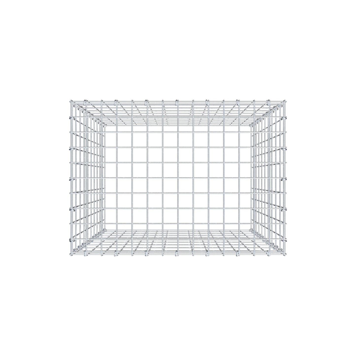 Gavión complementario de tipo 3 100 cm x 70 cm x 50 cm (L x A x P), malla 5 cm x 10 cm, anillo en C