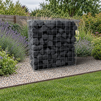 Gabione 100 cm x 100 cm x 50 cm (L x H x T), Maschenweite 10 cm x 10 cm, Spirale