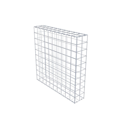 Gavión 100 cm x 100 cm x 20 cm (L x A x P), malla 10 cm x 10 cm, anillo en C