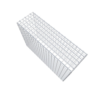 Gavión complementario de tipo 3 100 cm x 70 cm x 30 cm (largo x alto x fondo), malla 5 cm x 5 cm, anillo en C
