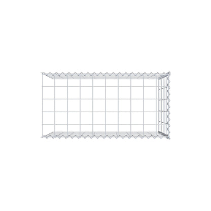Opvokset gabion type 4 100 cm x 60 cm x 50 cm (L x H x D), maskestørrelse 10 cm x 10 cm, spiral
