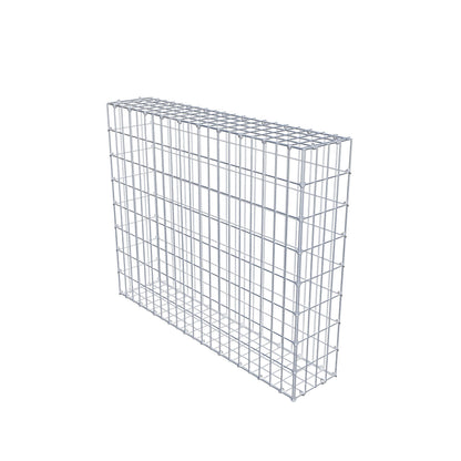 Gavión 100 cm x 80 cm x 20 cm (L x A x P), luz de malla 5 cm x 10 cm, anillo en C