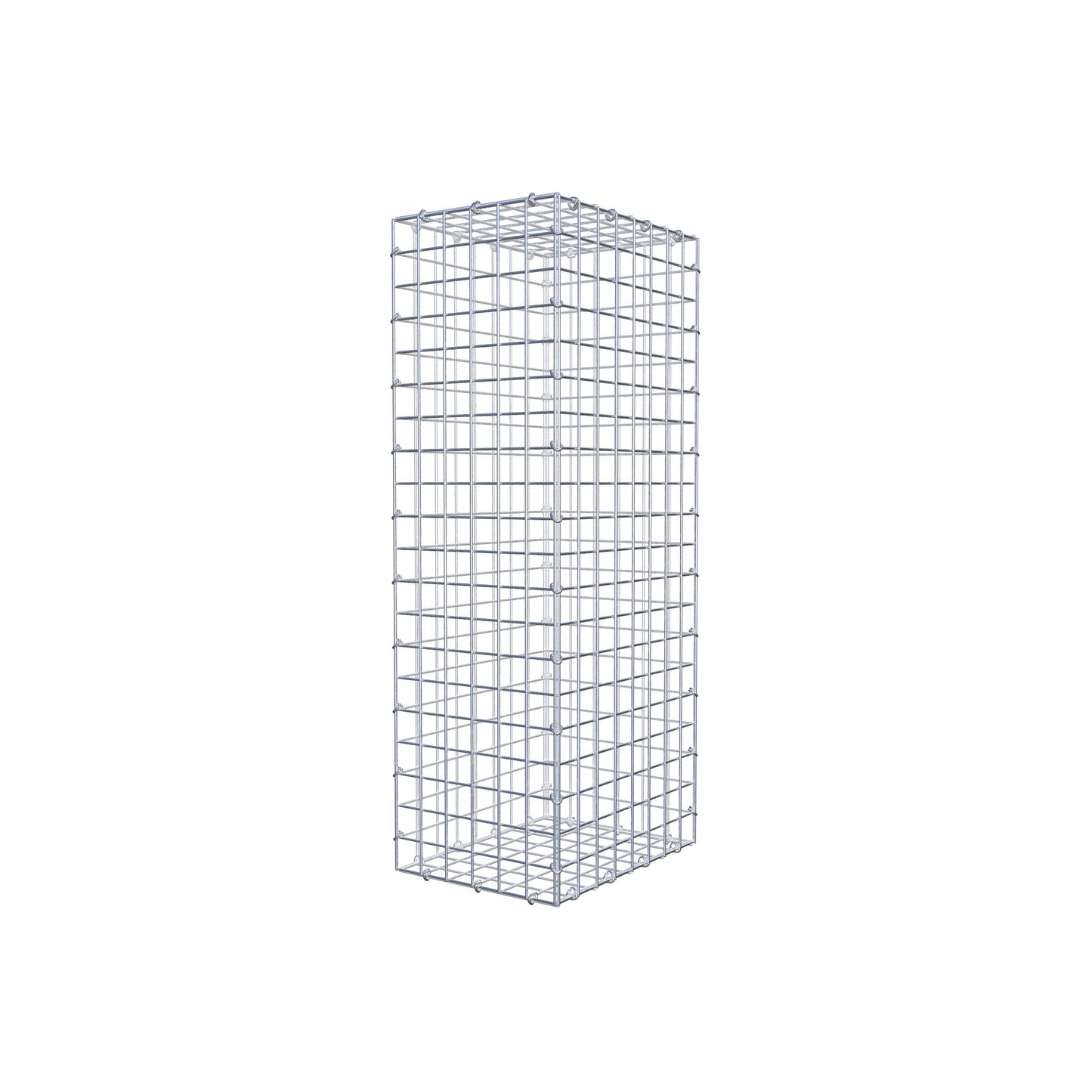 Gabbione 100 cm x 40 cm x 30 cm (L x H x P), maglia 5 cm x 5 cm, anello a C