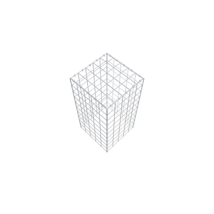 Gabião Tipo 3 100 cm x 50 cm x 50 cm (C x A x P), malhagem 10 cm x 10 cm, anel C