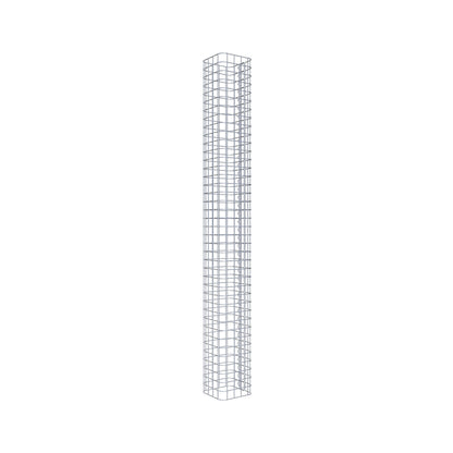 Gabionensäule eckig feuerverzinkt, 22 cm x 22 cm, 200 cm Höhe, MW 5 cm x 5 cm