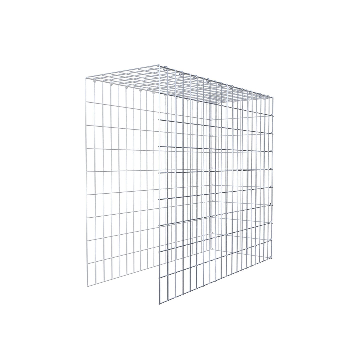 Gavión adicional tipo 4 100 cm x 90 cm x 40 cm (L x A x P), malla 5 cm x 10 cm, anillo en C